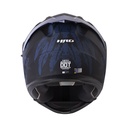 CASCO ABATIBLE HRO 3440 DOBLE VISOR GRUNGSTER NEGRO AZUL OSCURO MATE