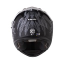 CASCO ABATIBLE HRO 3440 DOBLE VISOR GRUNGSTER NEGRO GRIS MATE