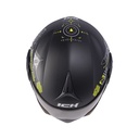 CASCO ABATIBLE ICH 3110DOT DOBLE VISOR AIR FORZA NEGRO AMARILLO MATE VISOR NEGRO