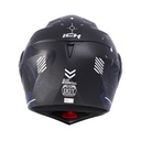 CASCO ABATIBLE ICH 3110DOT DOBLE VISOR AIR FORZA NEGRO BLANCO MATE VISOR NEGRO