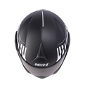 CASCO ABATIBLE ICH 3110DOT DOBLE VISOR CICU NEGRO BLANCO MATE VISOR NEGRO