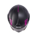 CASCO ABATIBLE ICH 3110DOT DOBLE VISOR CICU NEGRO FUCSIA MATE VISOR NEGRO