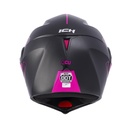 CASCO ABATIBLE ICH 3110DOT DOBLE VISOR CICU NEGRO FUCSIA MATE VISOR NEGRO