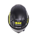 CASCO ABATIBLE ICH 3120 DOBLE VISOR FIFTIES NEGRO AMARILLO MATE VISOR NEGRO