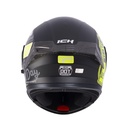 CASCO ABATIBLE ICH 3120 DOBLE VISOR FIFTIES NEGRO AMARILLO MATE VISOR NEGRO