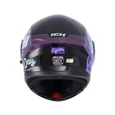 CASCO ABATIBLE ICH 3120 DOBLE VISOR FIFTIES NEGRO MORADO BRILLO VISOR MORADO