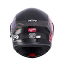 CASCO ABATIBLE ICH 3120 DOBLE VISOR FIFTIES NEGRO ROJO BRILLO VISOR NEGRO