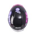 CASCO INTEGRAL ICH 501SP ARIGATO NEGRO FUCSIA BRILLO VISOR TRANSPARENTE