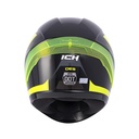 CASCO INTEGRAL ICH 501SP DES NEGRO AMARILLO BRILLO VISOR TRANSPARENTE