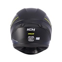 CASCO INTEGRAL ICH 501SP DEUS NEGRO AMARILLO MATE VISOR NEGRO