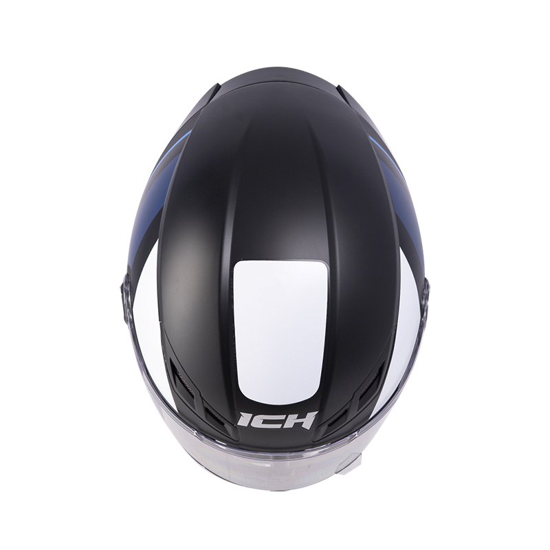CASCO INTEGRAL ICH 501SP DEUS NEGRO AZUL MATE VISOR TRANSPARENTE