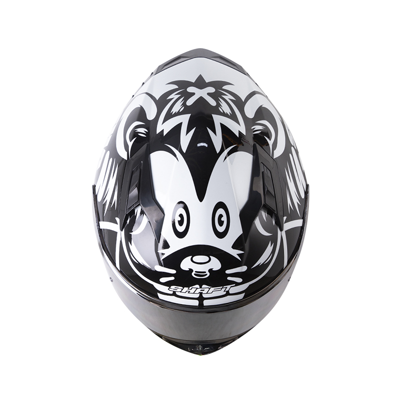 CASCO INTEGRAL SHAFT 522 BEARTY NEGRO BLANCO BRILLO