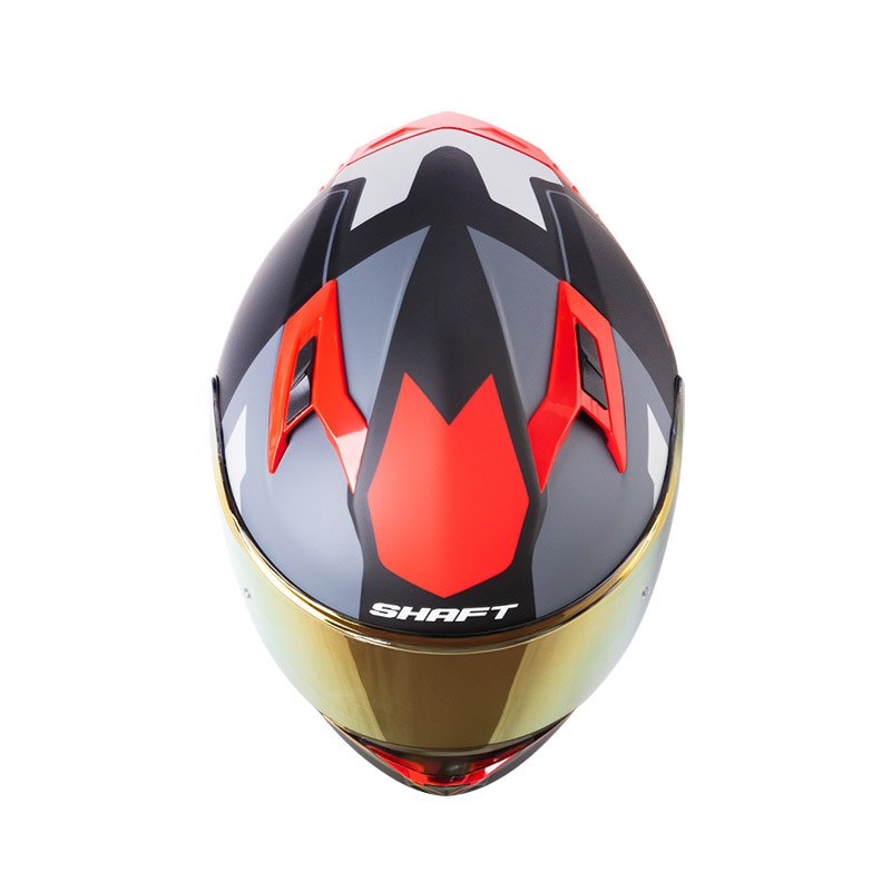 CASCO INTEGRAL SHAFT 522 KRITIK NEGRO ROJO MATE