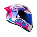 CASCO INTEGRAL SHAFT 562 R FAST FOOT BLANCO MORADO CLARO BRILLO