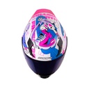 CASCO INTEGRAL SHAFT 562 R FAST FOOT BLANCO MORADO CLARO BRILLO