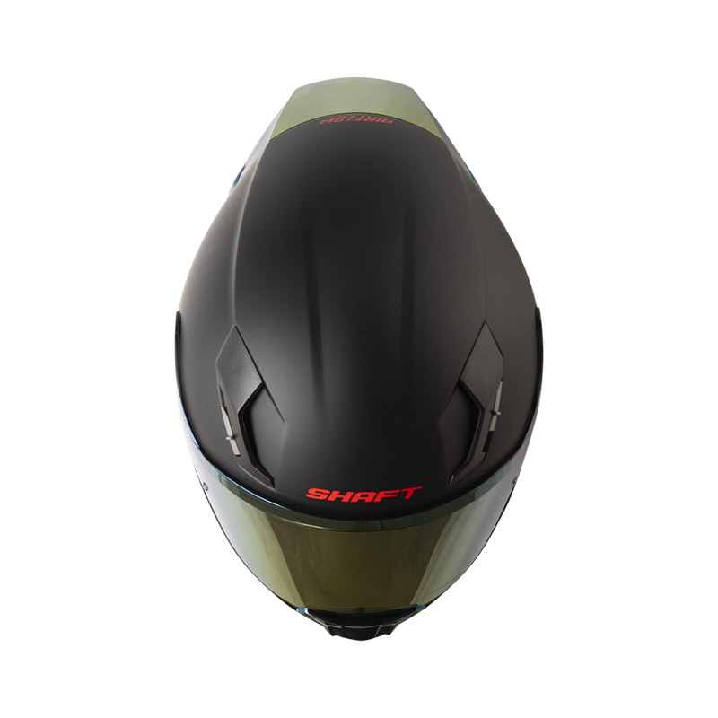 CASCO INTEGRAL SHAFT 562 R SOLID NEGRO ROJO MATE