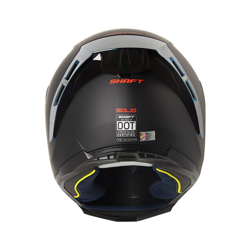 CASCO INTEGRAL SHAFT 562 R SOLID NEGRO ROJO MATE