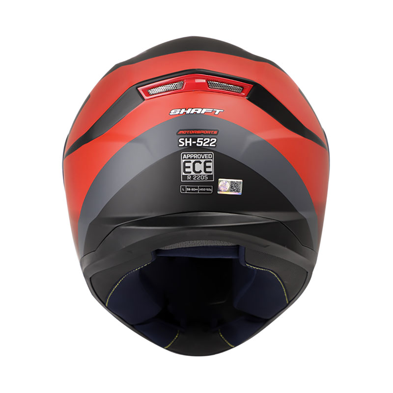 CASCO INTEGRAL SHAFT 522 MOTORSPORT NEGRO ROJO MATE (XL)