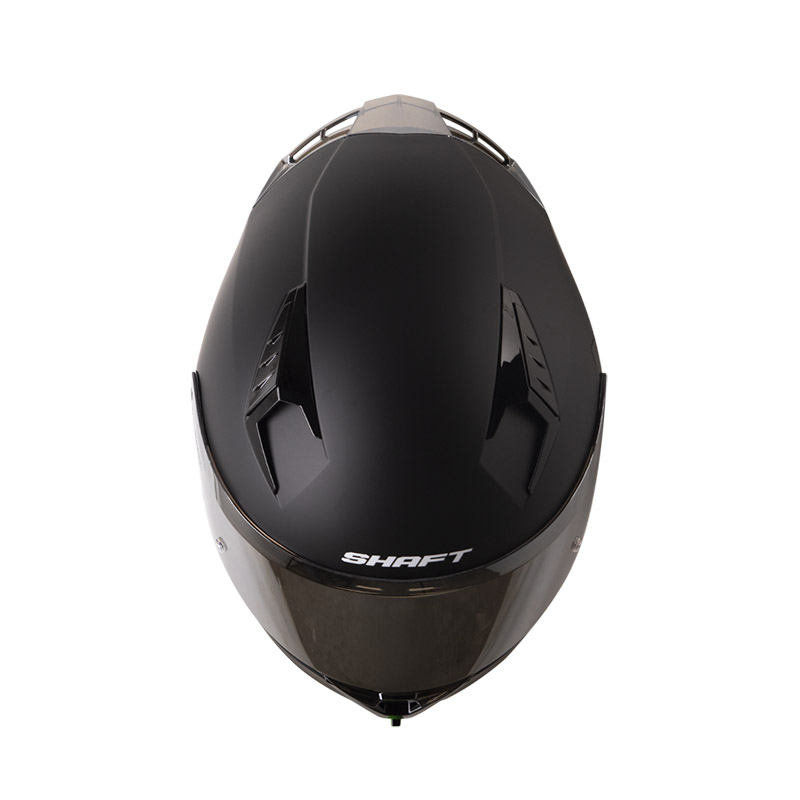 CASCO INTEGRAL SHAFT 526SP EVO SOLID NEGRO NEGRO MATE VISOR SILVER SPOILER SILVER 