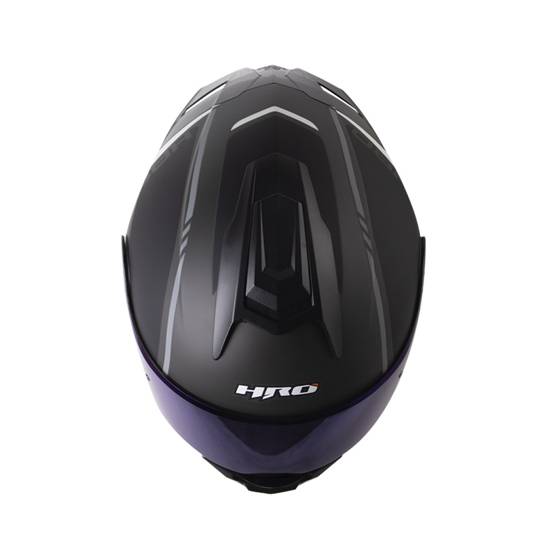 CASCO ABATIBLE HRO 3480 EVO DOBLE VISOR COLD GRIS OSCURO SILVER MATE