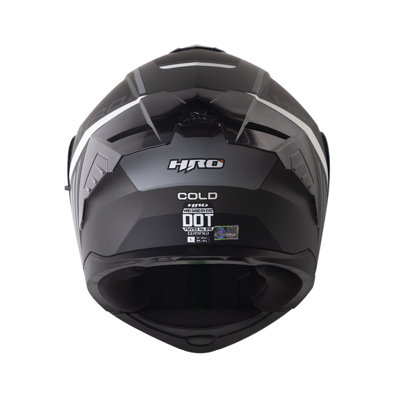 CASCO ABATIBLE HRO 3480 EVO DOBLE VISOR COLD GRIS OSCURO SILVER MATE