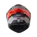 CASCO ABATIBLE HRO 3480 EVO DOBLE VISOR COLD GRIS ROJO MATE