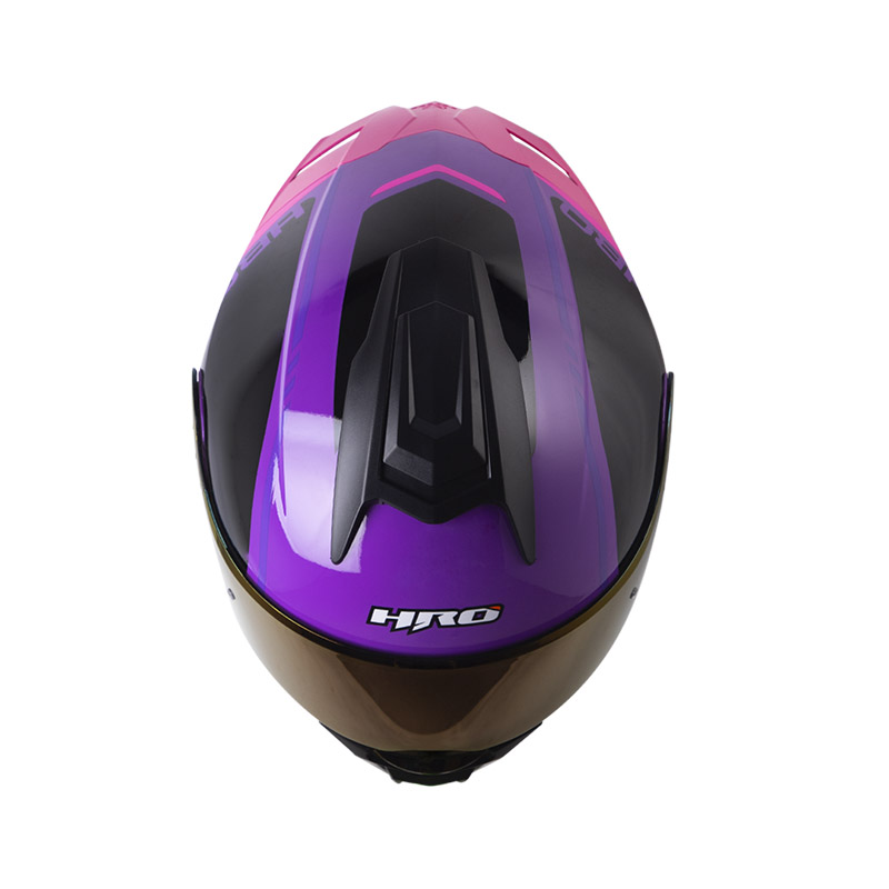 CASCO ABATIBLE HRO 3480 EVO DOBLE VISOR COLD MORADO FUCSIA BRILLO