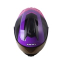 CASCO ABATIBLE HRO 3480 EVO DOBLE VISOR COLD MORADO FUCSIA BRILLO
