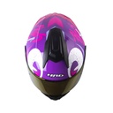 CASCO ABATIBLE HRO 3480 EVO DOBLE VISOR LETTER FACE MORADO FUCSIA BRILLO