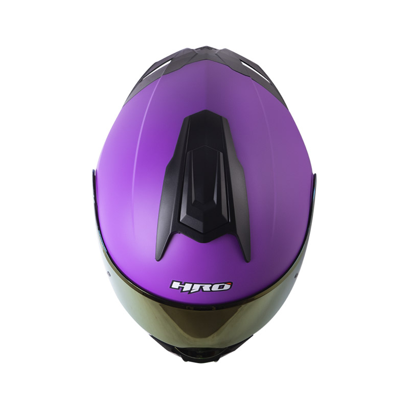 CASCO ABATIBLE HRO 3480 EVO DOBLE VISOR SOLID MORADO SILVER MATE