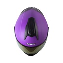 CASCO ABATIBLE HRO 3480 EVO DOBLE VISOR SOLID MORADO SILVER MATE