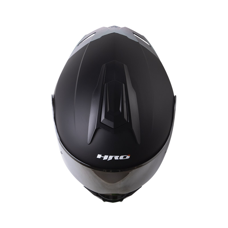 CASCO ABATIBLE HRO 3480 EVO DOBLE VISOR SOLID NEGRO AMARILLO MATE