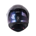 CASCO INTEGRAL SHAFT 526SP EVO SOLID CAMALEON SILVER BRILLO VENTILACIONES Y SPOILER NEGRO