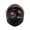 CASCO INTEGRAL SHAFT 526SP EVO SOLID CAMALEON SILVER BRILLO VISOR Y SPOILER IRIDIUM MORADO