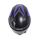 CASCO INTEGRAL ICH 503 DUKO NEGRO MORADO BRILLO VISOR NEGRO