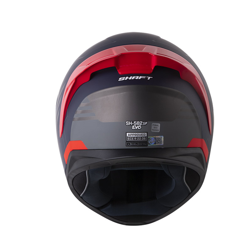 CASCO INTEGRAL SHAFT SH582SP EVO ACENES GRIS OSCURO NEGRO MATE