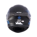 CASCO INTEGRAL ICH 503 STAY WILD NEGRO AZUL MATE VISOR NEGRO