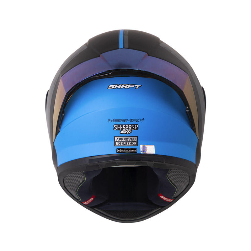 CASCO INTEGRAL SHAFT 526SP EVO NARKAN NEGRO AZUL MATE