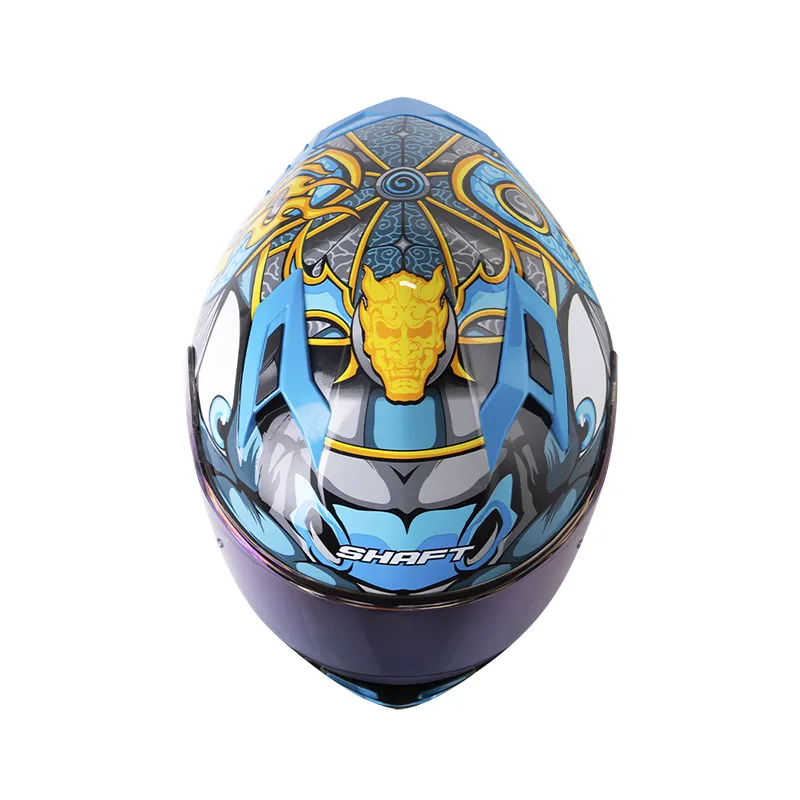 CASCO INTEGRAL SHAFT 522 VISERION NEGRO AZUL