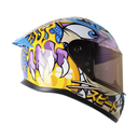 CASCO INTEGRAL SHAFT 522 VISERION NEGRO MORADO BRILLO