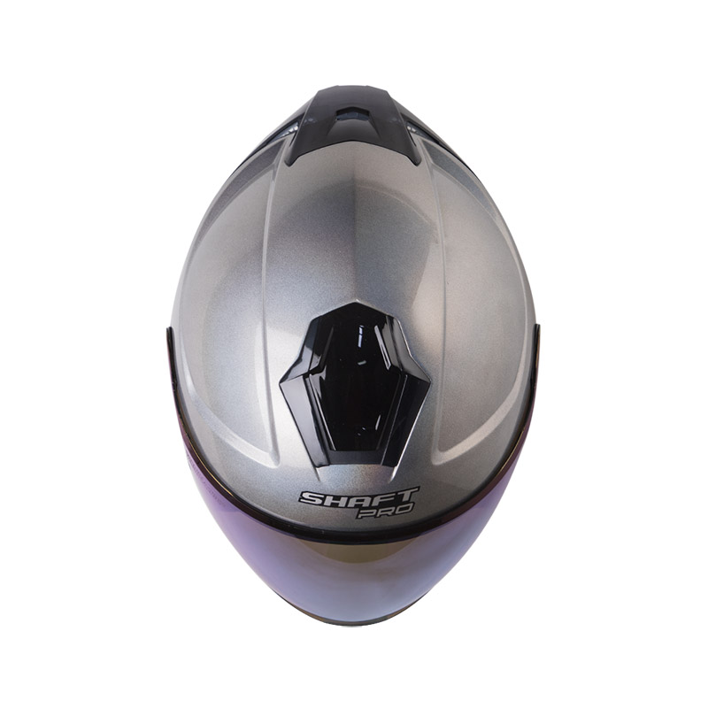 CASCO ABIERTO SHAFT PRO 240 DOBLE VISOR SOLID CAMALEON GRIS CLARO BRILLO