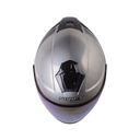CASCO ABIERTO SHAFT PRO 240 DOBLE VISOR SOLID CAMALEON GRIS CLARO BRILLO