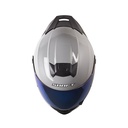 CASCO INTEGRAL SHAFT 502SP SOLID GRIS SILVER BRILLO VISOR AZUL