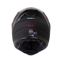 CASCO INTEGRAL SHAFT 502SP SOLID NEGRO ROJO MATE VISOR IRIDIUM ROJO