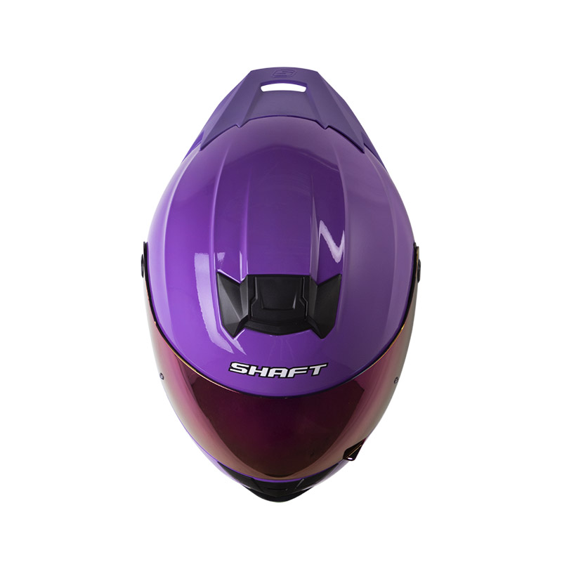 CASCO INTEGRAL SHAFT 502SP SOLID MORADO MORADO CLARO BRILLO VISOR MORADO
