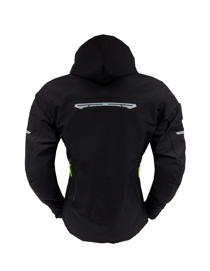 CHAQUETA CON PROTECCION PIGMALION FENIX NEGRA FEMENINA