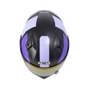 CASCO ABATIBLE ICH 3120 DOBLE VISOR FURTHER NEGRO LILA VISOR MORADO