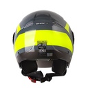 CASCO ABIERTO SHAFT 212 DUSTER GRIS OSCURO AMARILLO BRILLO