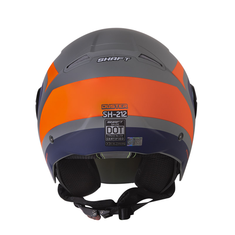 CASCO ABIERTO SHAFT 212 DUSTER GRIS NARANJA MATE
