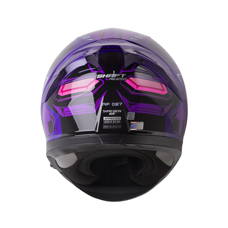 CASCO INTEGRAL SHAFT PRO 612 AF 087 MORADO MORADO CLARO BRILLO